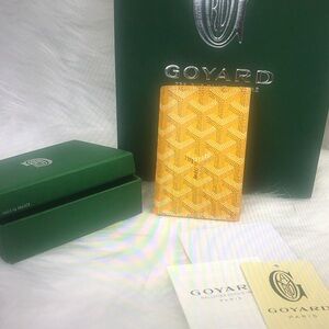 Goyard Yellow Card Case